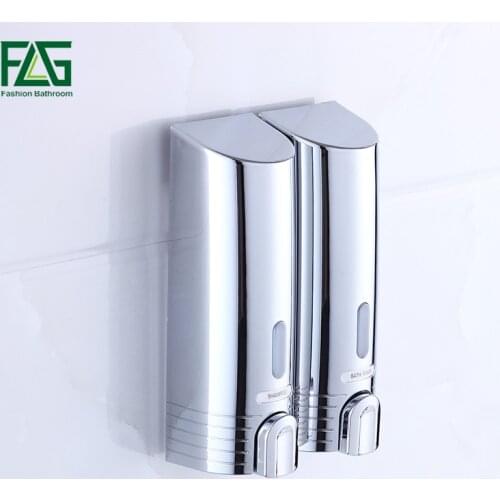 Double Soap Dispenser Wall Mounted Soap Shampoo Dispenser Shower Helper For Bathroom Bath Shower Accessories