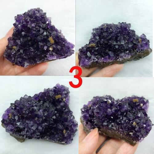 Natural Uruguay Amethyst Geode Clusters Chunk Purple Crystal Flower Drusy Points Wands Quartz Crafts for Gift Home Decoration