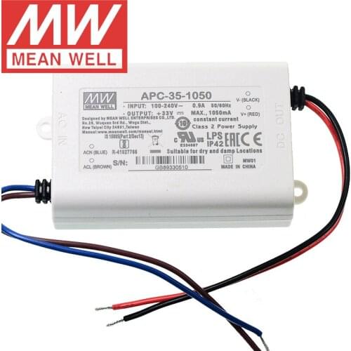 Original Mean Well APC-35-1050 meanwell 1050mA Constant current 35W Single Output LED Switching Power Supply