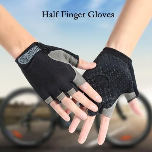 7Colors Mountain Rode Bike Equipment Gloves Outdoor Bicycle Mtb Cycling Riding Racing Accessories Anti-Slip Half Finger Gloves