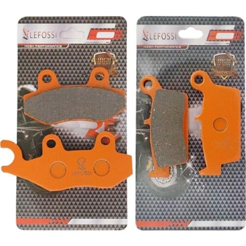 Motorcycle Front Rear Brake Pads For Honda XR60 2005 NSR75 1992-2000 NSR80 1993-1999 XR100 2005 Carbon Fiber