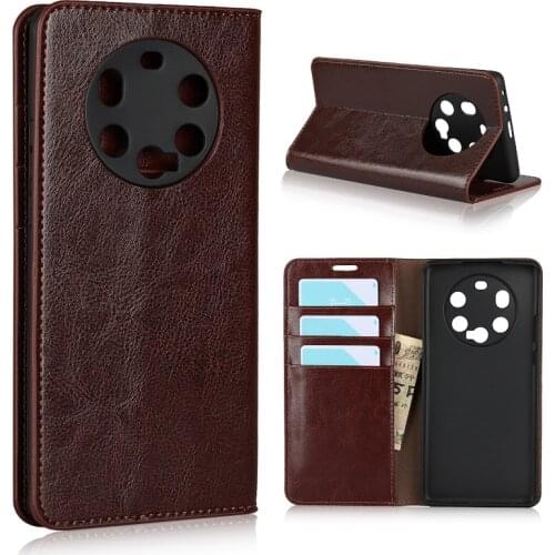 Luxury Wallet Genuine Leather Phone Case For Huawei Mate 40 Pro Plus,Mate 30 10 Lite 20 X,P10 P20 P30 P40 Lite 5G,Nova 8 Pro SE