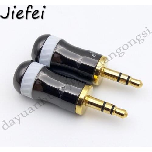 Wholesale Pailiccs 3.5mm 3 Pole Male Audio Jack Repair Headphone Earphone Plug DIY Soldering Connector for 6/8mm Cable