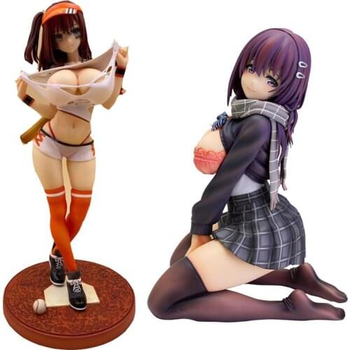 SkyTube Original Luck out Baseball Girl JK Muicha Imsshita Illustration by Mataro PVC Action Figure Anime Sexy Girl Figure Model