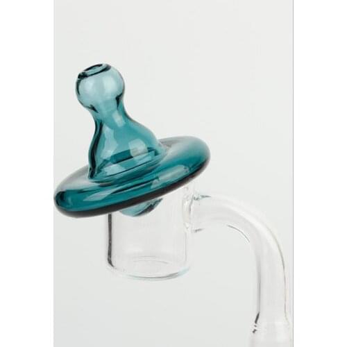 Premium Universal Solid Colored Glass UFO Carb Cap Dome for Glass Water Pipes Dab Oil Dab Rigs Quartz Banger galss smoke Nails