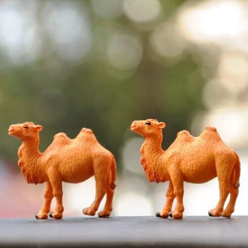 Camel doll ornaments desert boat simulation animal model toy mini desktop cake micro landscape decoration