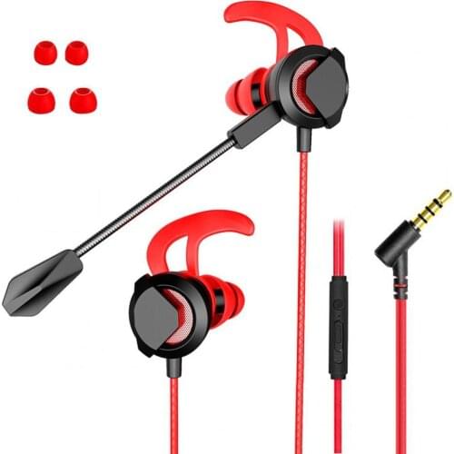 1Set Earbuds Earphone with Mic Universal In-ear Wired Sports Headsets for Game