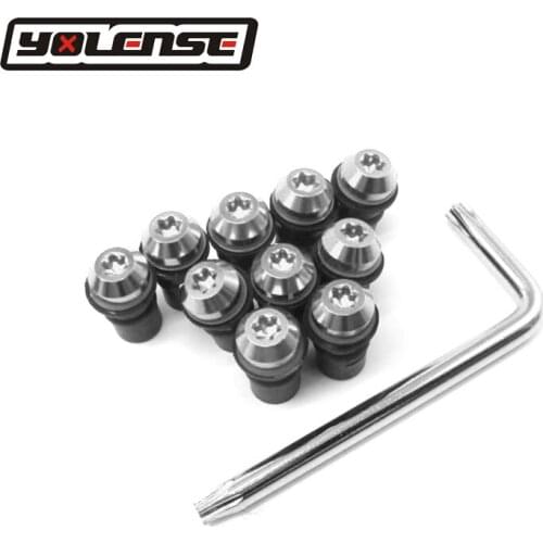 10PCS 5MM Universal Motorcycle Bolts Screws Kit Windscreen Windshield Cafe Racer Motocross For Honda CBR1100XX VFR1200