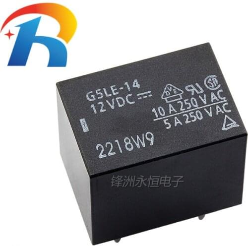 100% New origina G5LE-14-12VDC DC12V DC 5PIN T73 10A Omron relay