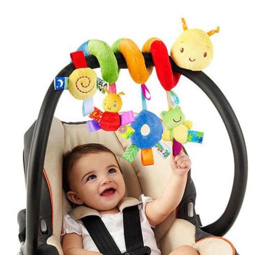 2020 Newest Style Cute Activity Spiral Crib Stroller Car Seat Travel Hanging Toys Baby Rattles Colorful Toy