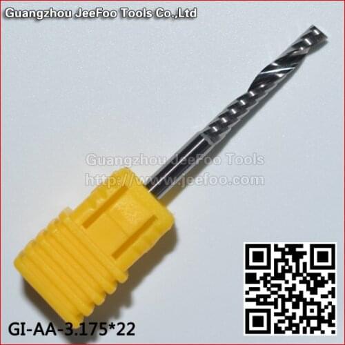 3.175*22 AA series Single Flute Cutters, Woodworking Bits, Engraving MDF, PVC Board, Acrylic