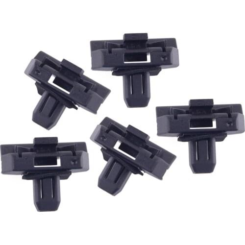 5pcs Black Plastic Front Bumper Moulding Clips Fasteners 5219752010 52197-52010 Fit for Toyota Highlander Echo 2001 2002