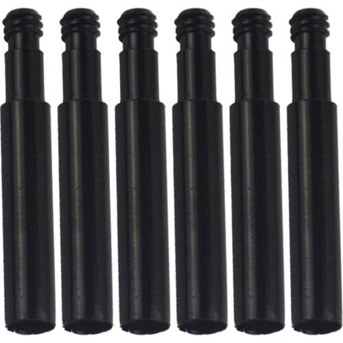 6pcs Aluminum Anodized Presta Valve Extender 40/50/60/70mm with Cap for Road/Fixed Gear Bike Tyre