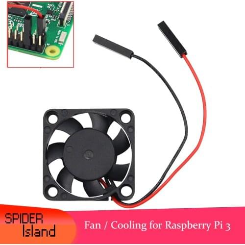 Raspberry Pi Accessories Cooling Fan with Heat sink for Raspberry Pi 3B/3B + dual Connector