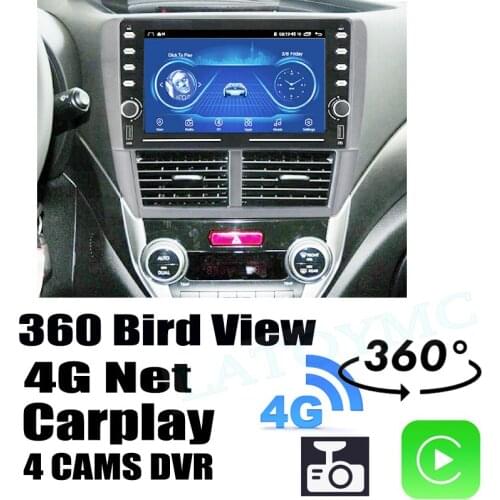 Car Audio Navigation GPS Stereo Carplay DVR 360 Birdview Around Android System For Subaru Impreza WRX STi
