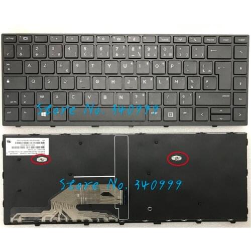 AZERTY French keyboard for HP Probook 445 G5 430 G5 440 G5 US with Frame no backlit