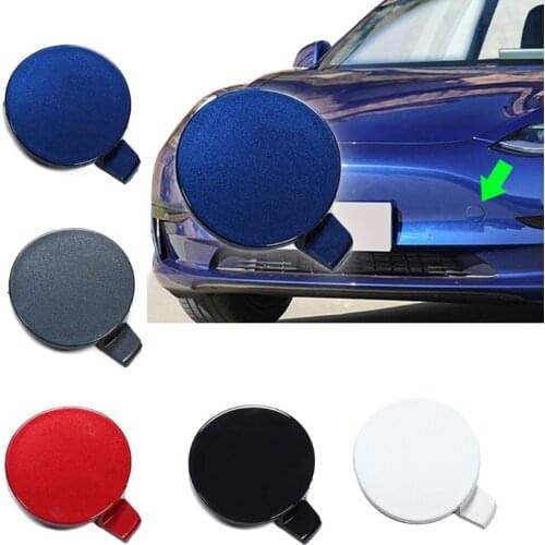 Model3 Bumper Tow Hook Cover Cap For Tesla Model 3 2021 Accessories Plastic Fit model 3 tesla model y accessories model three