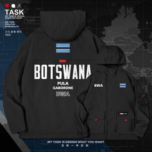Botswana Batswana BWA men jacket hooded nation flag new long sleeve streetwear mens clothing for men printed clothes autumn