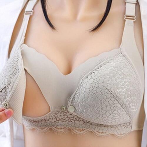 Maternity Breastfeeding Bra Lace Cotton Maternity Nursing Bra for Feeding Pregnant Women Underwear Womens Breathable Bra New