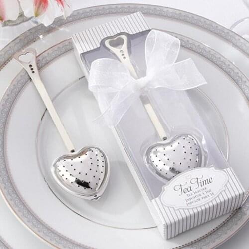 Stainless Steel Heart Shape TeaTime Tea Infuser Tea party Favors Wedding Favor Souvenir LX7731