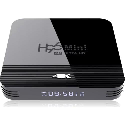 Cheap Quad Core 4K Smart TV Box Android9.0 Rockchip RK3228A Support 2.4G/5G WIFI Bluetooth LED Display H96 MINI H8