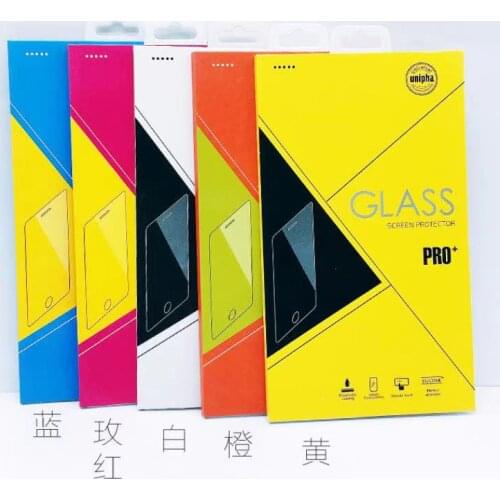 50pcs Universal Cardboard Paper Box Retail Packaging For iphone12mini 11 pro XR XS Max SE 6s 7 8 Plus Tempered Glass