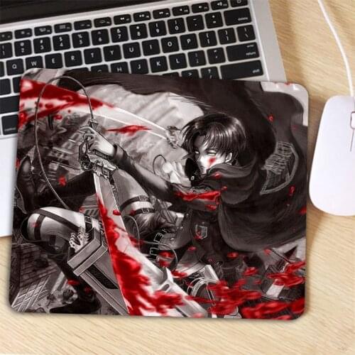 Patterned Mouse Pad Attack on Titan Picture Anti-Slip Laptop PC Mice Pad Mause Mat Mousepad For Optical Laser Mouse Promotion