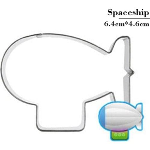 Airship Spaceship Balloon Boat Metal Cookie Cutter Fondant Cake Decoration Gateau Reposteria Moldes Para Biscuit Pastry Tool