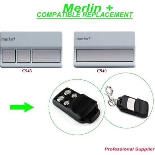 Hot! Merlin C945 C943 C940 Merlin CM842 CM844 CM128 garage door replacement remote control beautiful