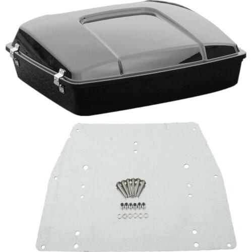 Motorcycle 5.5'' Razor Trunk Base Plate For Harley Tour Pak Touring Road King Road Glide Electra Glide 1997-2013 12