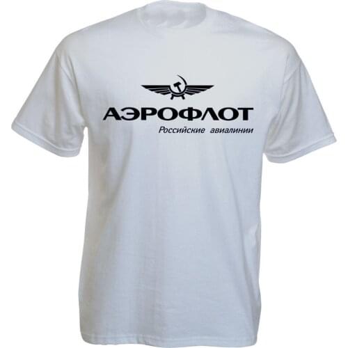Mens New Fashion O-Neck tshirt Stylish Aeroflot, Aviation Russe, Pilote, Aerospace, Aviateur Brand T-Shirts