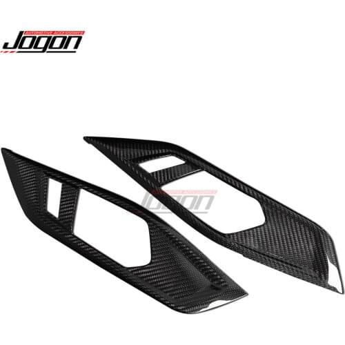 Real Carbon Fiber Interior Door Handle Frame Cover Decoration Sticker Trim For BMW 4 Series coupé G22 G23 G24 Accessories
