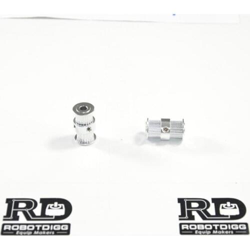 New Twin Pulley GT2 20 Teeth 5mm Bore for 6mm Width Belt for 3D Printer Part GT2 Timing Pulley