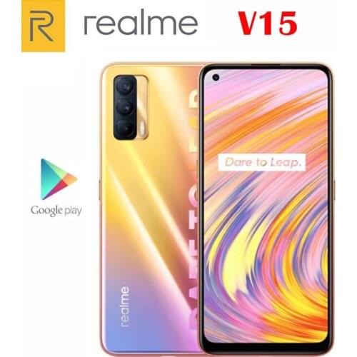 Original Official New Realme V15 Cell Phone Dimensity 800U 6.4inch AMOLED 64MP Rear Camera 4310Mah 50W Dash Charge Android 10