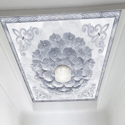 Custom Photo Wallpaper European Style Marble Texture 3D Lotus Mural Living Room TV Sofa Background Wall Decor Papel De Parede 3D