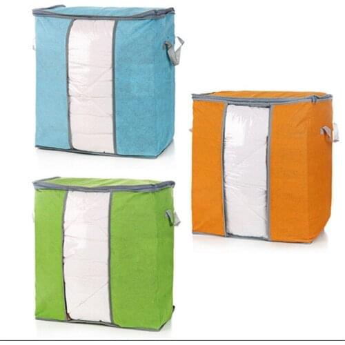 Portable Rangement Non Woven Clothing Quilt Overcoat Storage Boxes Organizer Storage Bag 5N1300