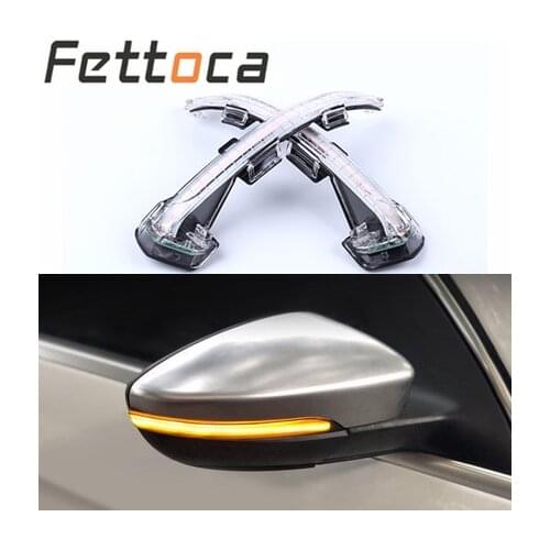 For VW Passat Variant B8 2019 CC Magotan Dynamic Flowing LED Turn Signal Light Mirror Indicator Sequential Blinker Rearview