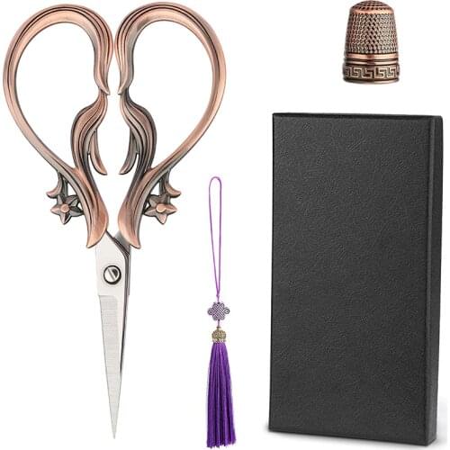 KAOBUY Professional Tailors Scissors DIY Sewing Needlework Durable Embroidery Scissors Kit With Gift Box For Sewing Work