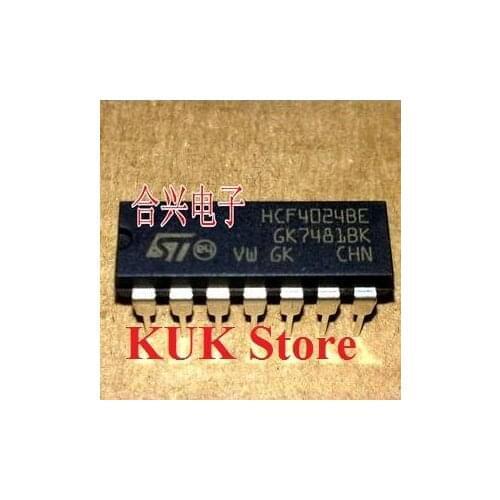 Real 100% Original NEW HCF4024BE HCF4024BEY DIP-14 10PCS/LOT