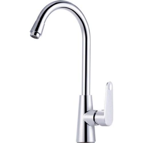 Single Hole Kitchen Faucet Mixers Sink Tap Kitchen Faucet Hot and Cold Water Brass