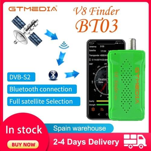 GTmedia V8 Finder BT03 Satellite Finder Meter With Android App for DVB-S2 ws-6933 ws6906 Russain digi Satellite Receiver Device