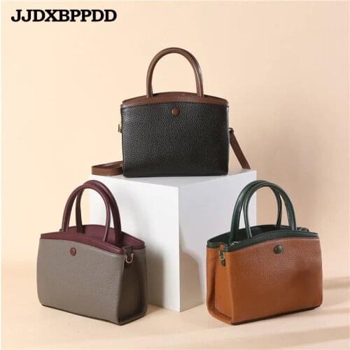 High Quality Genuine Leather shoulder Bags for Women 2021 Womans Handbag For Girl Luxury Designer Casual Messenger Bag Female