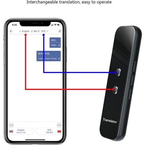G6 Smart translator 72 Languages Two-Way Real Time Instant Voice Translator APP Bluetooth Multi-Language Mini Hot Tourism
