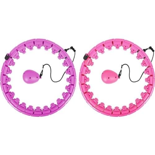 Weighted Smart Fitness for Adults and Kids Exercising, Adjustable Length 2 in 1 Abdomen Fitness Massage Non-Fall Fitness