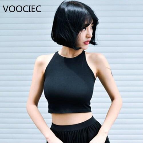 Женские хлопковые майки VOOCIEC China At AliExpress