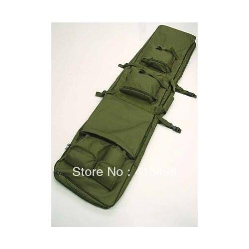 119CM SWAT Dual Tactical Rifle Carrying Case Gun Bag OD fre ship