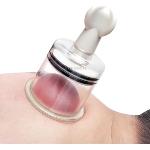 4 Size Rotating Handle Vacuum Body Massage Cans Suction Enhancer Anti Cellulite Acupuncture Vacuum Cupping Cups Nipple Enlarger