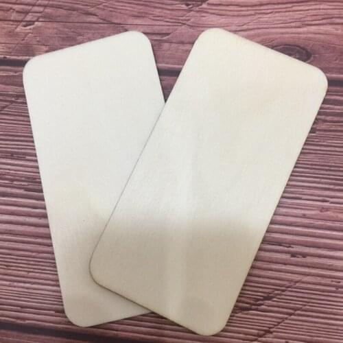 50pcs round corner wholesale wood plaque blank blank wood signs wood decor 10x5cm