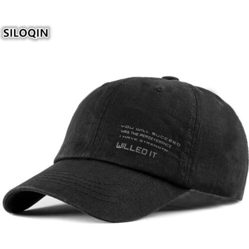 SILOQIN Adult Mens Cotton Baseball Cap Adjustable Size Womens Ponytail Tongue Caps Snapback Cap Youth Fashion Sports Hats