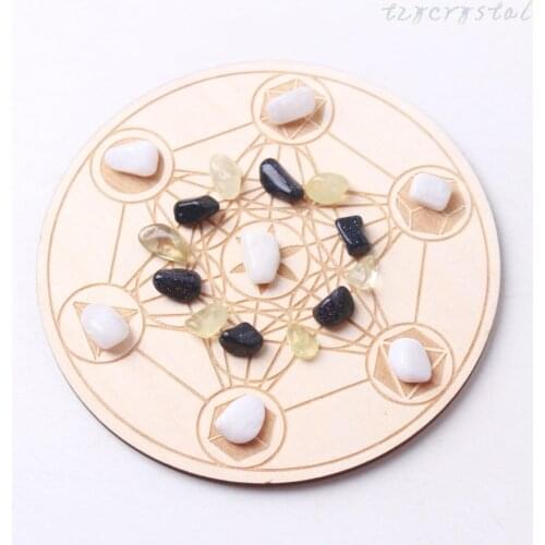 Chakra Healing Crystal Altar Meditation Board Set